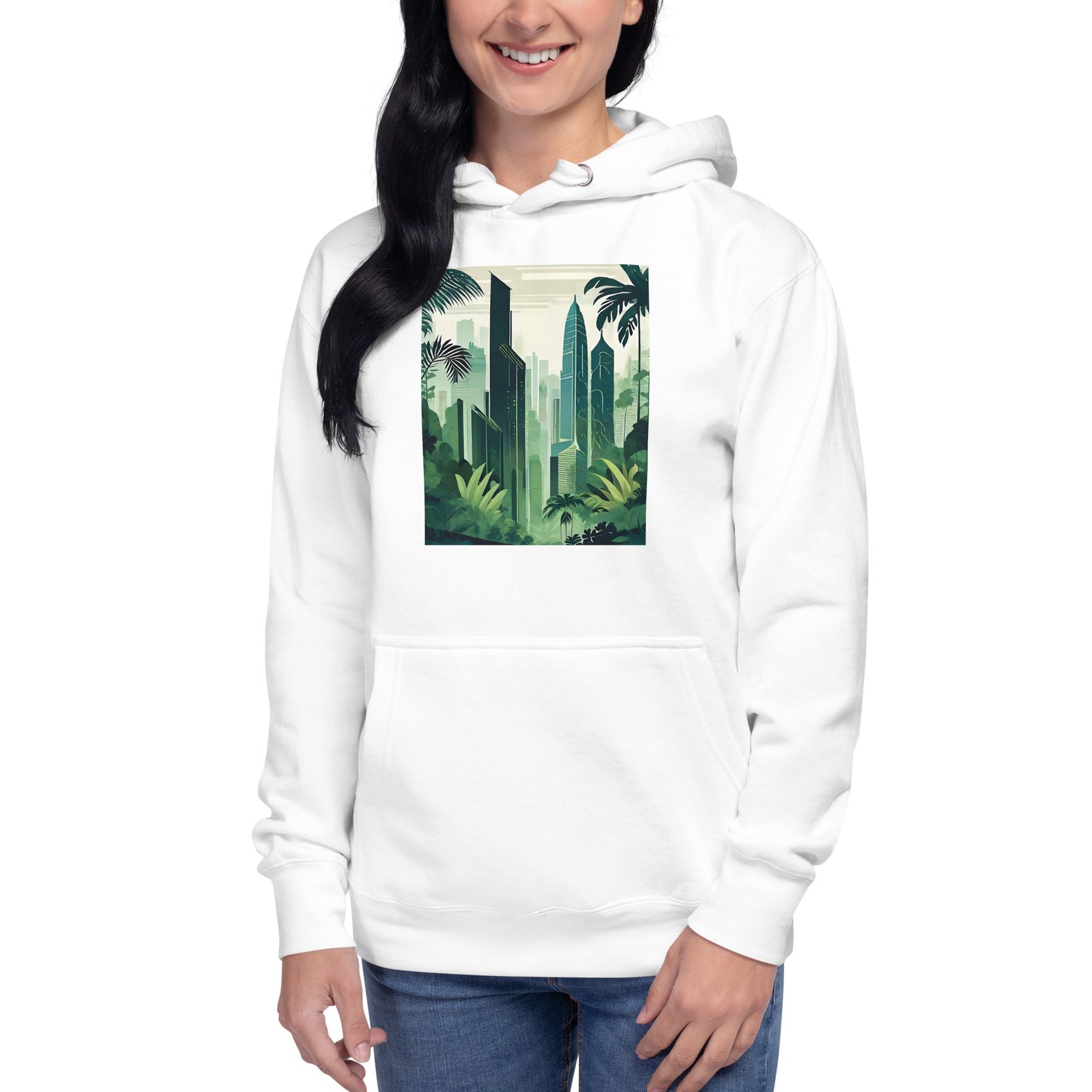 Unisex Hoodie Skyscraper - Image 5