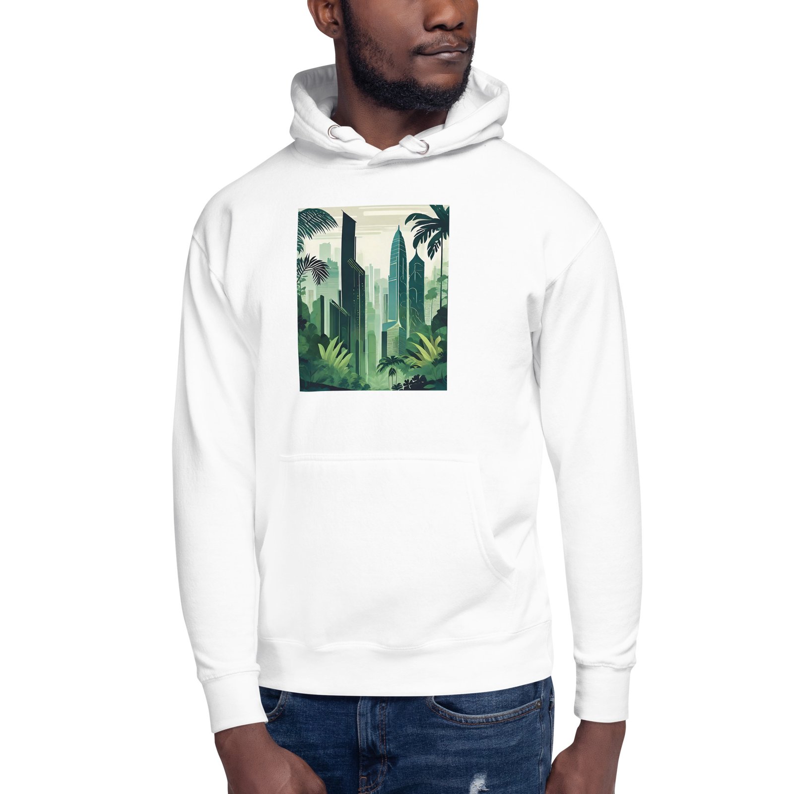 Unisex Hoodie Skyscraper - Image 6